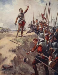 「私は戦いで最も勇敢な人になります」有名な戦いのバラード、初版、1920年から勇敢なウィロビー卿は言う